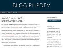 Tablet Screenshot of blog.phpdeveloper.org