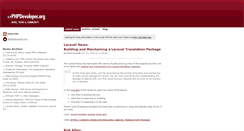 Desktop Screenshot of phpdeveloper.org
