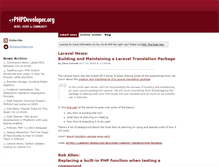 Tablet Screenshot of phpdeveloper.org
